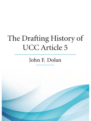 cover image of The Drafting History of UCC Article 5